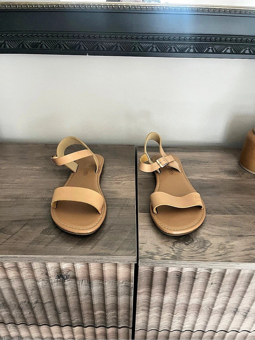 Dream Paris Ankle-Strap Sandal Brown Sandals never worn